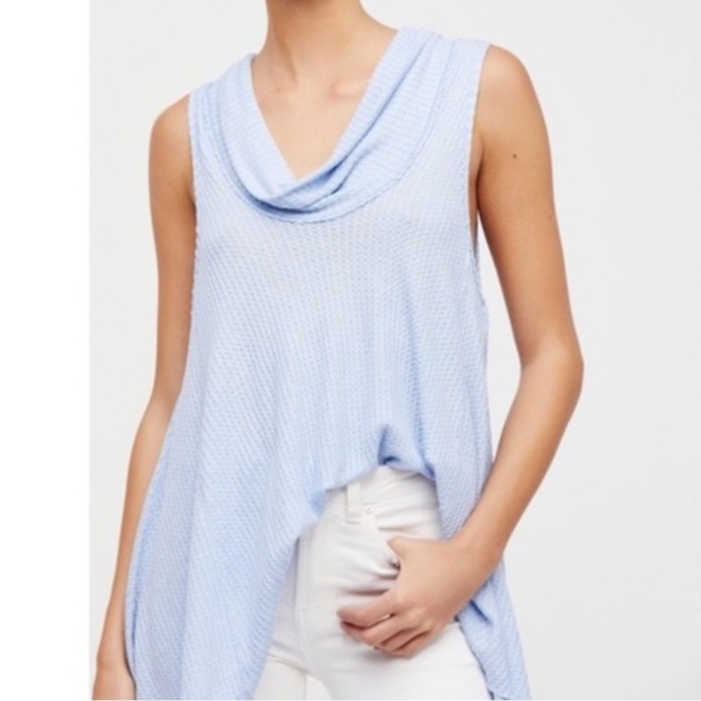 We The Free Swing Light Blue Sleeveless Top - Picture 4 of 6